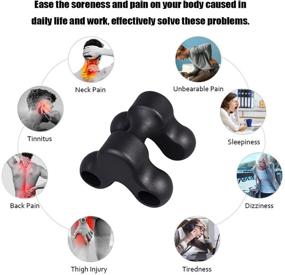 img 3 attached to Portable Cervical Neck &amp; Back Acupressure Massager - Non-Electric for Boosting Blood Circulation, Alleviating Pain, and Relaxing Muscles (Black)