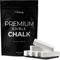 🍫 chalkovsky premium edible chalk - natural chalk for eating - healthy belgorod chalk chunks - russian organic chalk for stronger bones - additive-free, impurity-free - 7oz white (200g) логотип