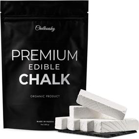 img 4 attached to 🍫 Chalkovsky Premium Edible Chalk - Natural Chalk for Eating - Healthy Belgorod Chalk Chunks - Russian Organic Chalk for Stronger Bones - Additive-Free, Impurity-Free - 7oz White (200g)