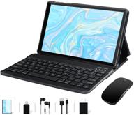 📱 facetel q3pro tablets 10 inch android: octa-core processor, 3gb ram, 32gb rom, 8000mah hd ips display, google gms, wi-fi, bluetooth, gps, keyboard & mouse, metal black logo