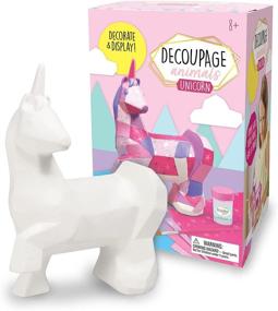 img 4 attached to Bright Stripes Decoupage Animals Unicorn