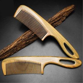 img 1 attached to Natural Sandalwood Wood Comb Handmade