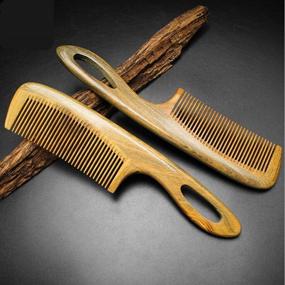 img 3 attached to Natural Sandalwood Wood Comb Handmade