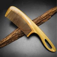 natural sandalwood wood comb handmade logo