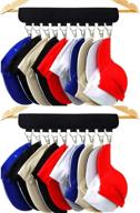 🧢 2pack cap organizer hanger with 20 clips - keep your hats tidy and clean! логотип