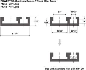 img 2 attached to Enhanced Woodworking T-Track Miter Track Combo - 32” Dual Aluminum Rail in Sleek Grey