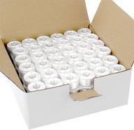 🧵 cleverdelights 144-pack white prewound bobbins - size a - compatible with se400 se425 se600 se625 pe525 & more - sa156 replacement logo