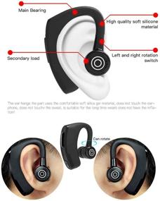 img 1 attached to 🎧 Premium Bluetooth Headphones: Wireless Business Earphones with Mic, Waterproof HD Stereo Sound, Sweatproof Earbuds for Hands-Free Workout - 12 Hour Battery, Noise Cancelling Headsets (P9)