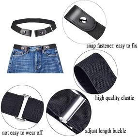 img 1 attached to Buckle Adjustable Invisible Elastic Stretch Women's Accessories