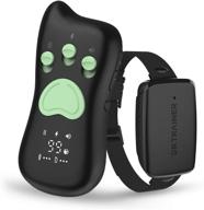 enhance dog training with dr.trainer 2-in-1 rechargeable shock collar - sound, shock & vibration modes, long range remote, waterproof, ideal for 8-130lbs dogs! logo