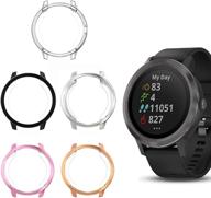 📱 высококачественный защитный чехол для garmin vivoactive 3 с защитой от царапин и защитной пленкой - 5 штук логотип