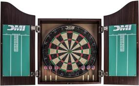 img 2 attached to Enhance Your Dart Game with the DMI Sports Deluxe Dartboard Cabinet Set - An Array of Finishes to Choose From!