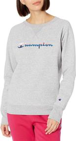 img 2 attached to 👚 Champion Women's Oxford Crewneck in Small - Apparel and Swimwear Collection for Women