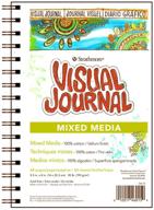 📚 optimized for seo: strathmore 500 series visual mixed media journal in vellum, 5.5"x8", wire bound - 34 sheets logo