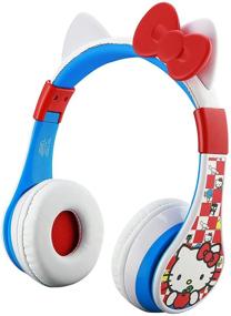 img 3 attached to Детские беспроводные наушники eKids Hello Kitty Bluetooth для детей, наушники с микрофоном - в комплекте аудио кабель, сниженный уровень громкости и складной дизайн - идеально подходят для школы, дома или путешествий.