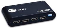 siig 1x4 hdmi 2.0 разветвитель 4k 60гц с экстрактором аудио и автоматическим масштабированием - hdmi 2.0а hdcp 2.2, 18 гбит/с, 4:4:4, 3d, edid - 1 вход 4 выхода (ce-h24y11-s1) логотип