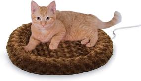 img 4 attached to 🐱 Heated Thermo-Kitty Fashion Splash Cat Bed by K&amp;H PET PRODUCTS - Orthopedic Foam Base, Over-Stuffed Bolsters, Machine Washable - Available in Multiple Sizes & Colors