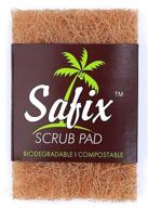 🥥 safix natural coconut scrub-pad, 4-count - versatile non-scratch cleaning pads (7 x 10) logo