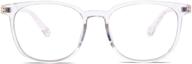 👓 sojos sj5077 square blue light blocking tr90 glasses: prescriptionable eyewear frame logo