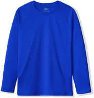 👕 tsla youth upf 50+ long sleeve t-shirt | athletic dry fit sun shirt | uv protection fishing & sports tee logo