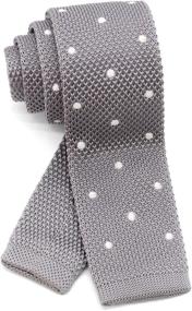 img 4 attached to WANDM Skinny Square Necktie Washable Men's Accessories in Ties, Cummerbunds & Pocket Squares