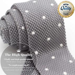 img 3 attached to WANDM Skinny Square Necktie Washable Men's Accessories in Ties, Cummerbunds & Pocket Squares