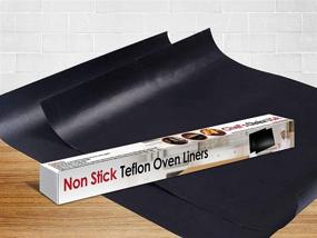 img 2 attached to 🔥 BPA &amp; PFOA Free Teflon Non-Stick Oven Liners - 2 Pack of XL Pan Liners (17x25 inches) + Stove Top Liner - Ideal for Electric, Gas, Microwave, and Toaster Ovens - Heavy Duty Use (2 Pieces, 17 x 25)