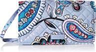 enhanced rfid-protected vera 👜 bradley cotton all together crossbody purse logo