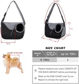 img 3 attached to 🐶 YUDODO Large Pet Dog Sling Carrier - Travel Hands-Free Puppy Pouch with Bottom Breathable Reflective Design - Safe Dog Crossbody Carrier for Small Medium Dogs and Cats