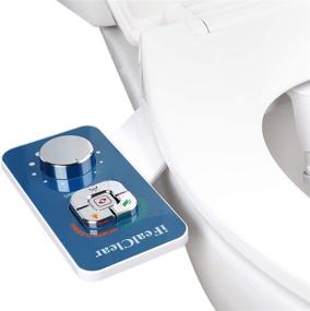 img 4 attached to 🚽 Chrome Finished Panel Bidet Attachment with Adjustable Water Pressure Switch – Non-Electric, Self-Cleaning Dual Nozzle for Frontal and Feminine Wash, Fresh Water Spray Bidet for Toilet