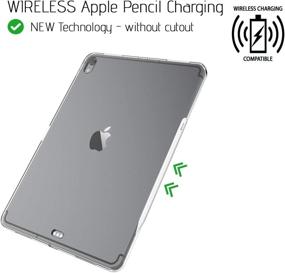 img 3 attached to 📱 Clearview iPad Pro 12.9 Case 2018 - Slim & Lightweight TPU Back Cover (Clear) | Apple Pencil Charging Support