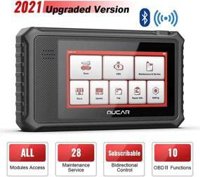 img 4 attached to 🚗 Mucar Scanner VO6 Car Diagnostic Scan Tool for All Cars, 2021 Newest OBD2 Scanner Bluetooth, 28+ Special Service, OE-Level All Systems Diagnostic, IMMO/Oil/EPB/BMS/SAS/TPMS/BCM/ABS Bleeding, Lifetime Free