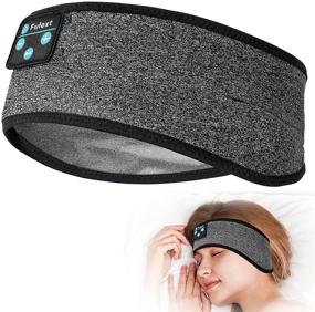 img 4 attached to 🎧 Voerou Ultra-Thin Speakers Sleep Headband - Bluetooth Sleeping Headphones for Side Sleepers, Running, Workout, Travel, Yoga, Insomnia, Meditation - Sports Headband, Sleep Accessories