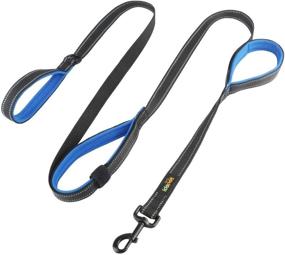 img 4 attached to 🐾 Idepet Dog Leash 3 Handles 6ft Traffic Padded – Heavy Duty Reflective Leash for Large, Medium, and Small Dogs – Pet Training Walking Lead with Comfortable Grip (Blue)