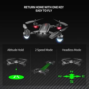 img 1 attached to 🚁 Zuhafa T5 Drone with Camera for Adults - 4K Anti-Shake HD Camera, RC Quadcopter with GPS Return Home, 5GHz FPV Transmission, 40-Minute Flight Time, Follow Me, Includes 2 Batteries