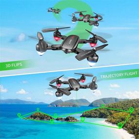 img 2 attached to 🚁 Zuhafa T5 Drone with Camera for Adults - 4K Anti-Shake HD Camera, RC Quadcopter with GPS Return Home, 5GHz FPV Transmission, 40-Minute Flight Time, Follow Me, Includes 2 Batteries