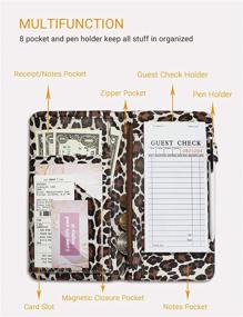 img 2 attached to 🐆 Zreal Waitress Leopard Magnetic Organizer: Efficient Storage Solution for Hospitality Professionals