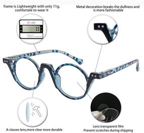 img 1 attached to 👓 OCCI CHIARI Round Readers for Women, Cute Reading Glasses, Available in Various Strengths: 1.0, 1.25, 1.5, 1.75, 2.0, 2.5, 3.0, 4.0, 5.0, 6.0