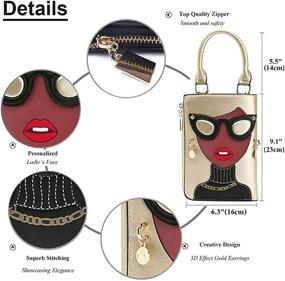 img 3 attached to Personalized Designer Handbags Crossbody Shoulder Women's Handbags & Wallets for Satchels