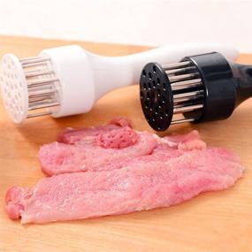 img 1 attached to 🍖 AOMGD 2 Pack Meat Tenderizer Tool: Professional Kitchen Gadgets for Flavorful & Tender Meat - 21 Blades Stainless Steel Meat Tenderizer Needle