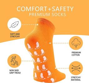 img 3 attached to 🧦 Ultimate Comfort and Safety: 12 Pairs of Non Slip Skid Socks for Women - Perfect for Hospital, Yoga, Pilates and More!