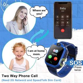 img 3 attached to 🎁 Smart Watch for Kids - Call, Games, Music Player, Camera, SOS Alarm Clock, Calculator, Touch Screen - Age 4-12 Boys Girls Educational Learning Toy - Ideal Birthday Gift