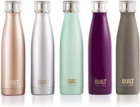 img 1 attached to 🌹 BUILT 17-Ounce Perfect Seal Rose Gold Stainless Steel Water Bottle: Stylish and Durable Hydration Solution