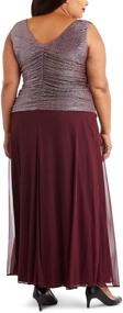 img 3 attached to Richards Plus Size Ruched Dress Women's Clothing for Dresses