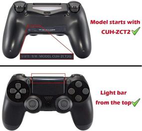 img 2 attached to 🎮 Enhance Your Gaming Experience with eXtremeRate Multi-Color LED Kit for PS4 Slim Pro Controller - Scarlet Red Classical Symbols Buttons DTFS (DTF 2.0)