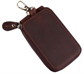 img 4 attached to Genuine Leather Zipper Wallet Unisex