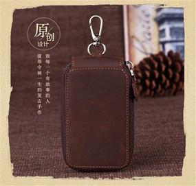 img 1 attached to Genuine Leather Zipper Wallet Unisex
