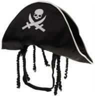 🏴 amosfun pirate hat for pets - dog cat captain cap halloween pirate cosplay costume - ideal for halloween party dress up - costume accessories included логотип