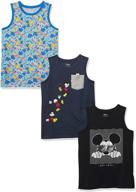 👕 amazon brand - spotted zebra boys' disney star wars marvel sleeveless tank top t-shirts: cool & popular characters for stylish kids logo