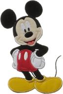 🐭 disney mickey mouse sew-on applique - 3-1/4"x5-1/2" - 1/pack logo